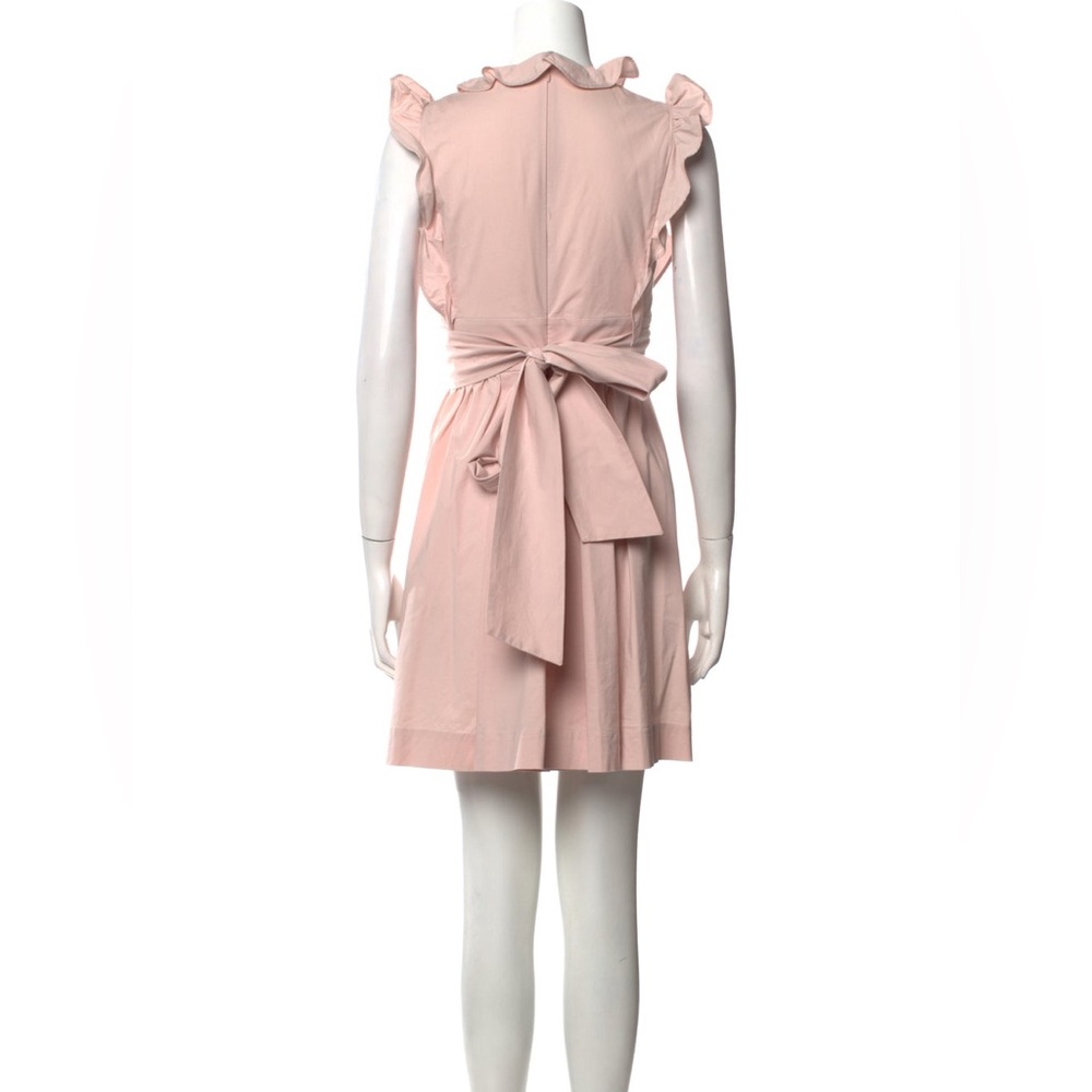 RED Valentino V-Neck Ruffled A-Line Dress - Picture 6 of 15